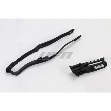 UFO Kettenführung + Schwingenschleifer Schwarz Honda CRF 450 2017-2018 / 250R 2018-2021