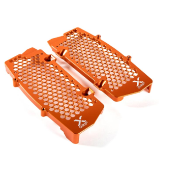 X-Grip Aluminium Kühlerschützer Orange KTM EXC TPI 125, 250, 300, 350, 450, 500 2017-2019 / SX SXF 2016-2018
