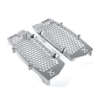 X-Grip Aluminium Kühlerschützer Silber KTM SX(F) 2016-2018 / EXC 2017-2019 / Husqvarna