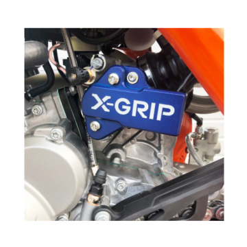 X-Grip Aluminium Schutz Blau für Einspritzung KTM TPI 250, 300 Husqvarna TE 2018-